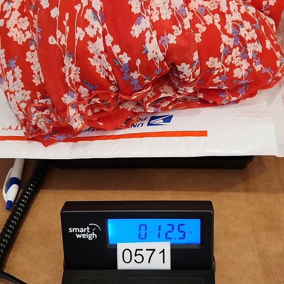 SELFIE LESLIE Laney Red Floral Chiffon Ruffled Mini Dress Womens Extra Large XL - Picture 11 of 11